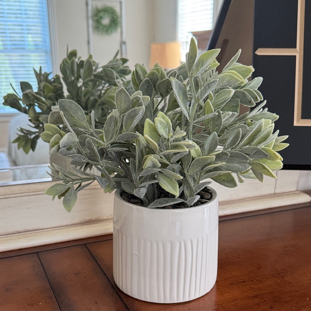 Hobby Lobby Faux Greenery in White Pot
